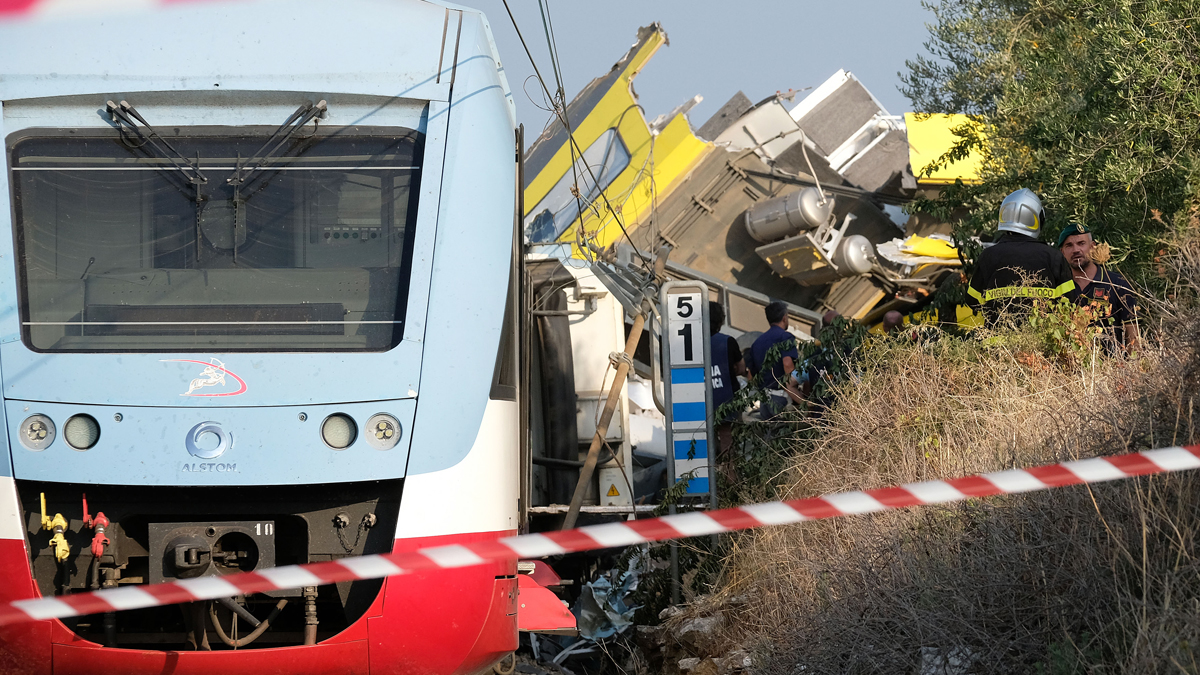 Los trenes circulaban entre las localidades de Corato y Andria. (Foto: AFP)