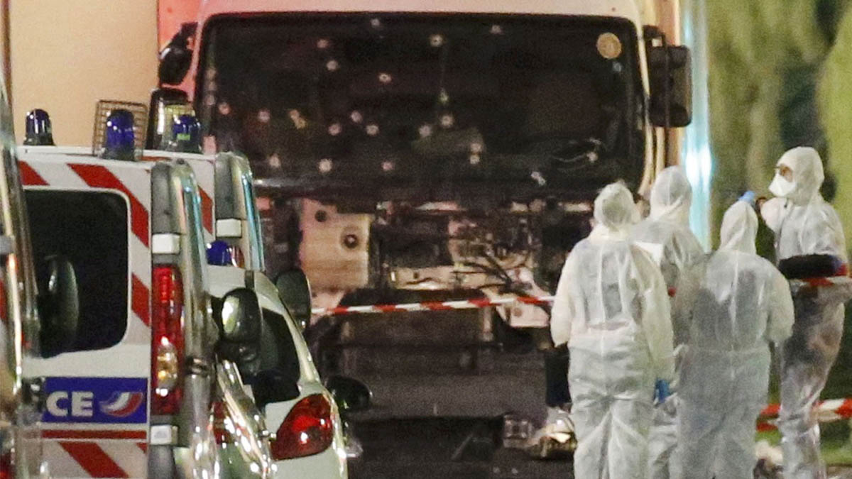 El camión utilizado para la matanza de Niza (Foto: Reuters)
