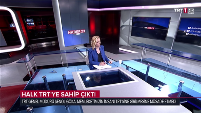 La periodista de TRT fue forzada por los golpistas a leer un comunicado