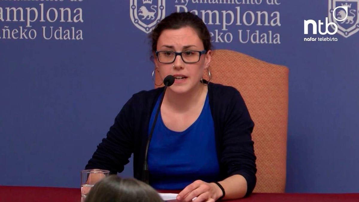 La concejal de Podemos en el Ayuntamiento de Pamplona, Laura Berro.