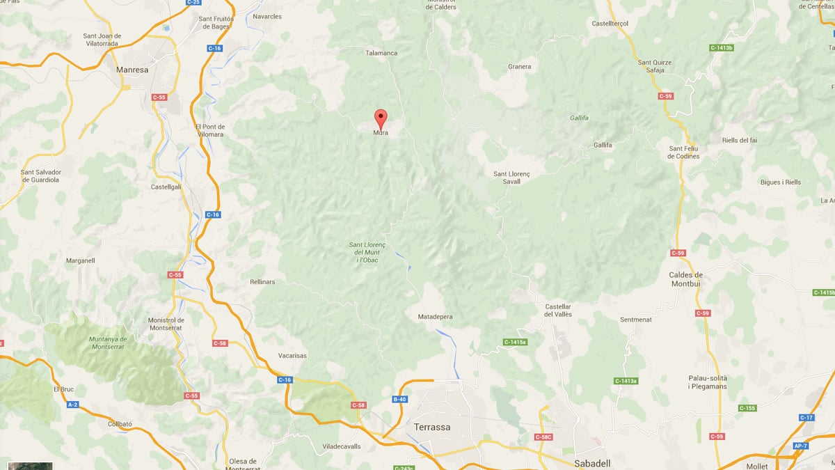 Localidades cercanas al epicentro del terremoto, (Google Maps)