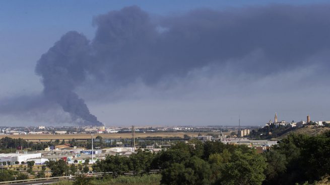 Incendio de la fábrica de Ybarra en Dos Hermanas