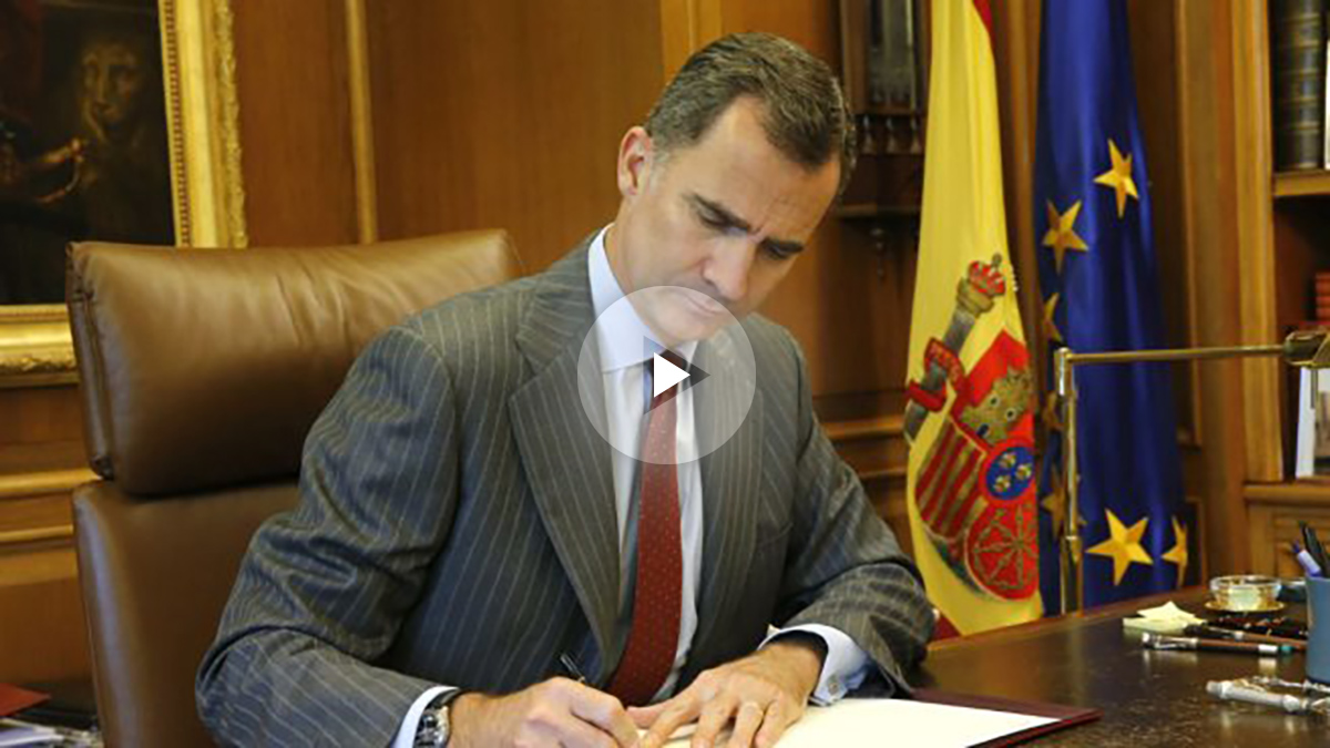 El Rey, Felipe VI, concede el Toisón de Oro a su hija Leonor.