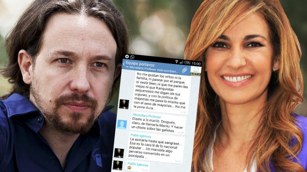 La conversación que Pablo Iglesias y Monedero mantuvieron en la red Telegram en agosto de 2014.