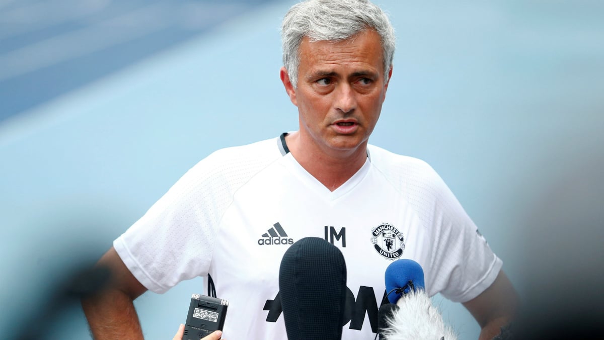 Mourinho durante su rueda de prensa previa al duelo contra el City. (Reuters)