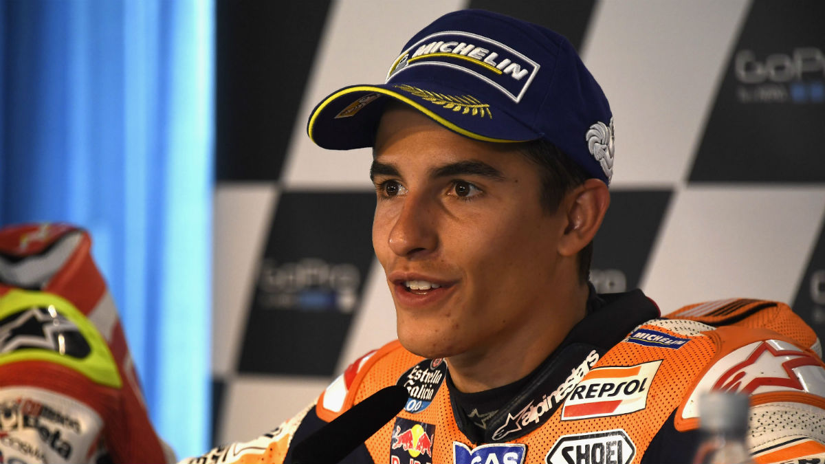 Marc Márquez considera que su máximo rival por el título de esta temporada es Valentino Rossi. (Getty)