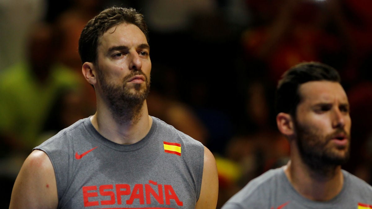 Pau Gasol en un partido con España. (Reuters)