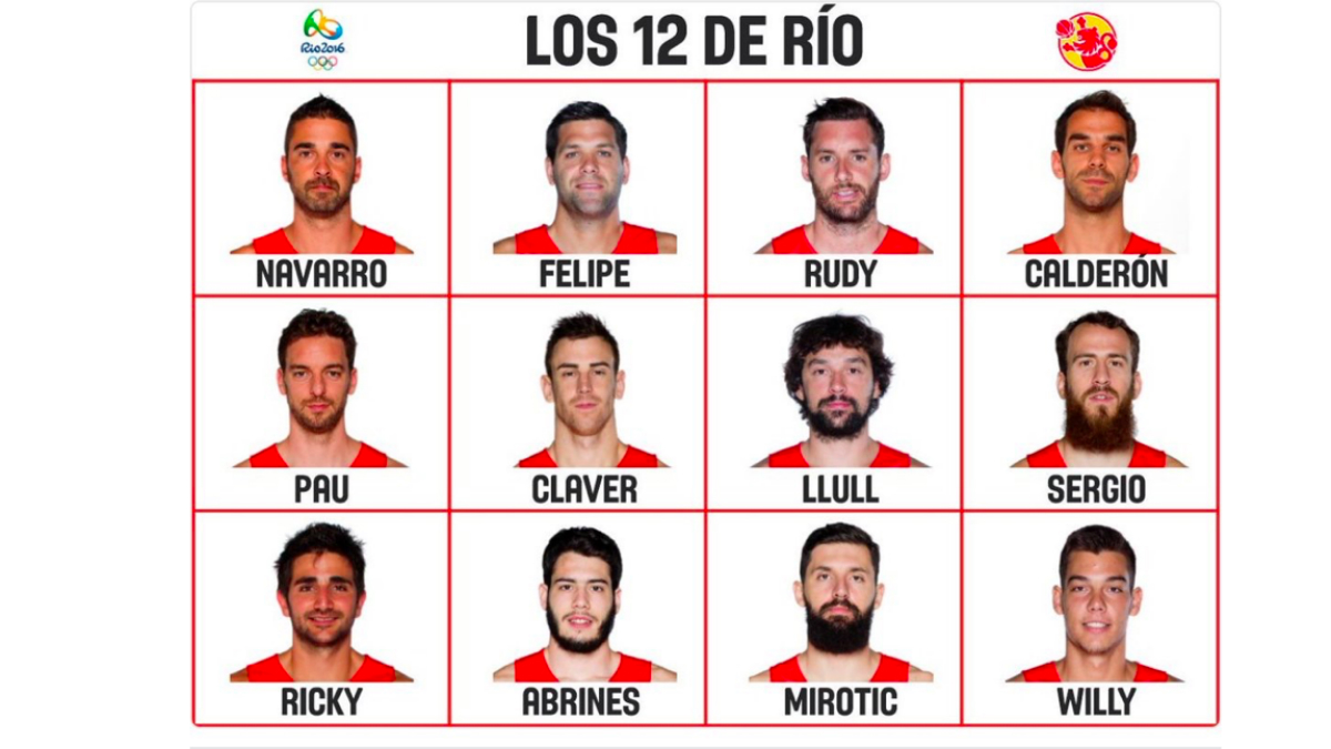 Los doce elegidos para representar a España en los Juegos Olímpicos.
