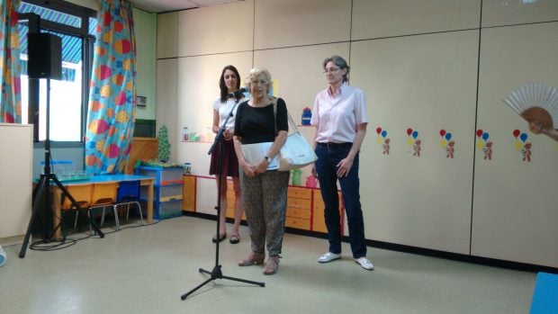 Rita Maestre, Manuela Carmena y Marta Higueras presentando la nueva red de guarderías municipales. (Foto: OKDIARIO)