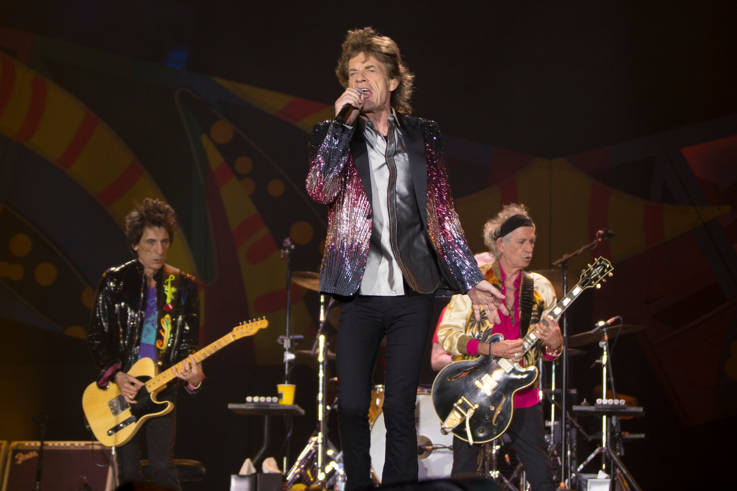 Los Rolling Stones durante un concierto (Foto: Getty).