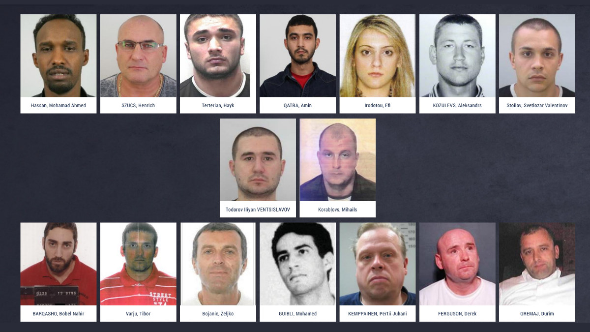 Estos son los delincuentes más buscados en la Unión Europea. (Foto: Interpol)