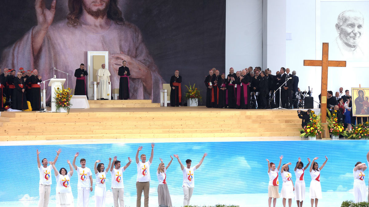 El Papa presidiendo la misa de clausura de la Jornada Mundial de la Juventud 2016 celebrada en Polonia. (Foto: GETTY)