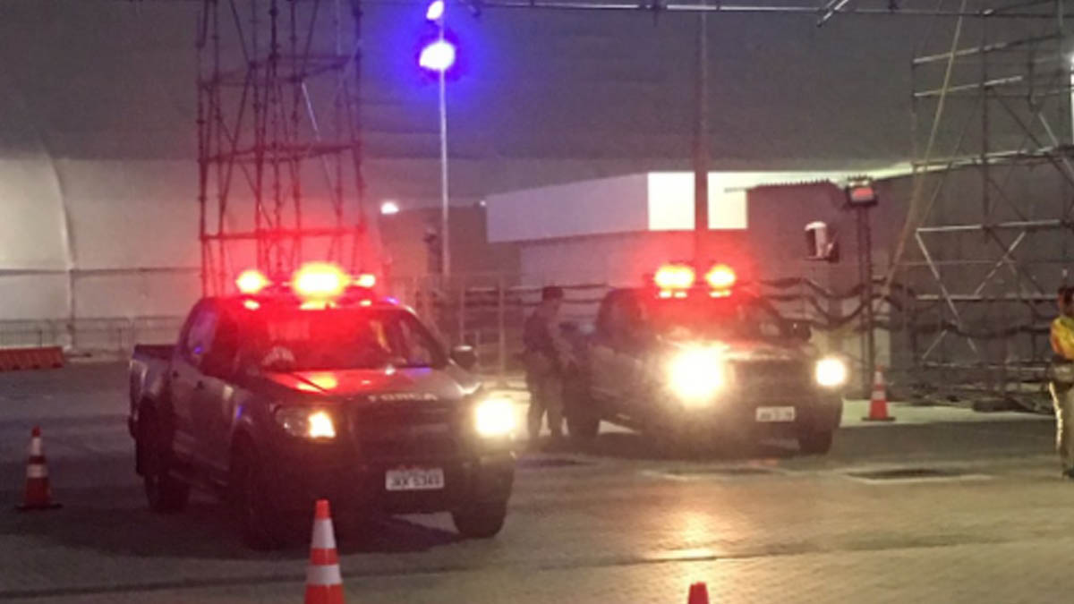 Seguridad en el centro acuático de Rio.