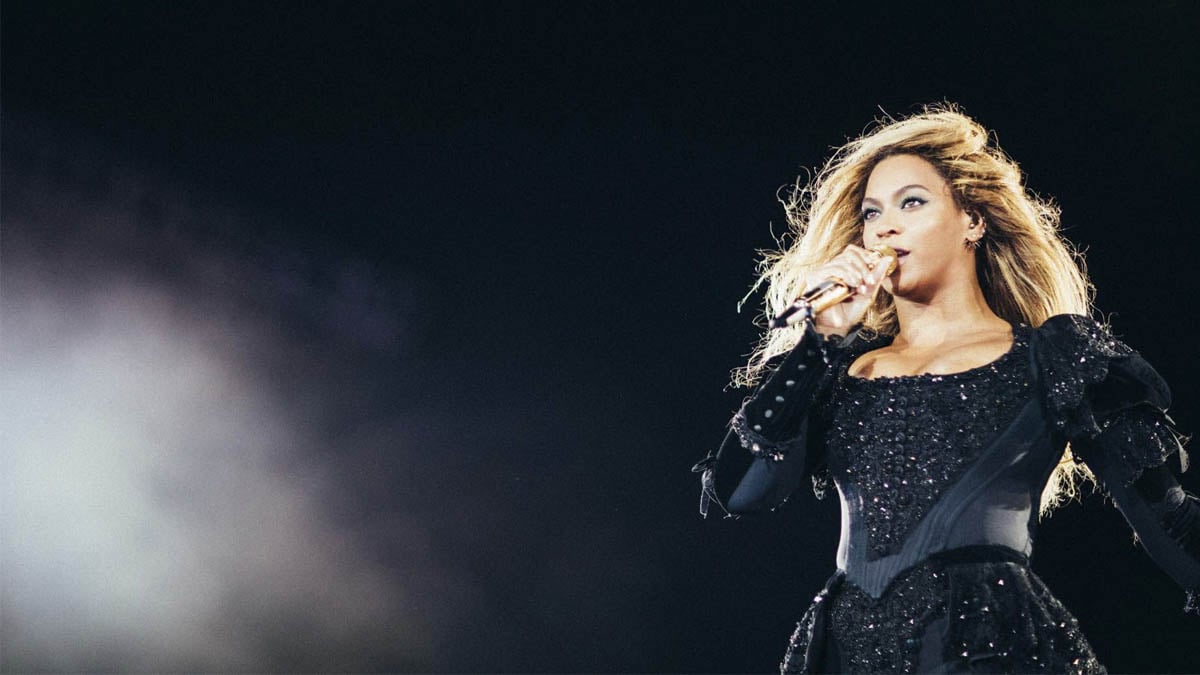 Beyoncé durante su concierto en Barcelona (Foto: EFE)