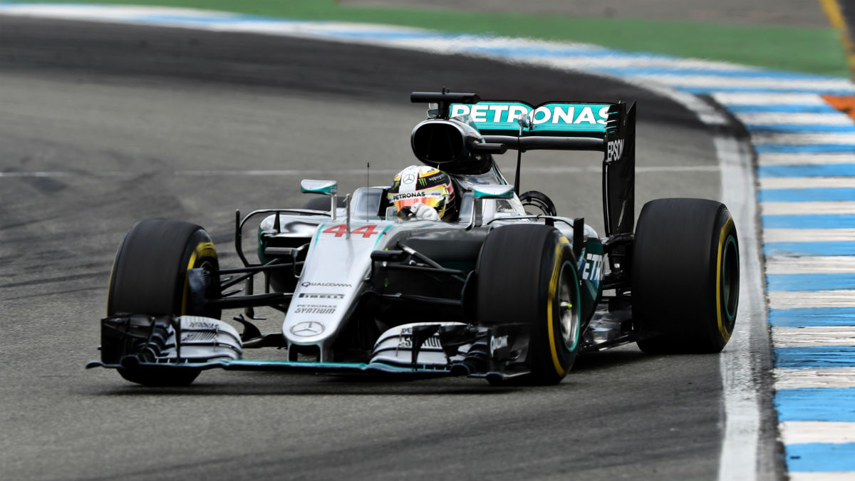 Lewis Hamilton ha confirmado que no utilizó todo su potencial en Alemania, donde ganó claramente. (Getty)