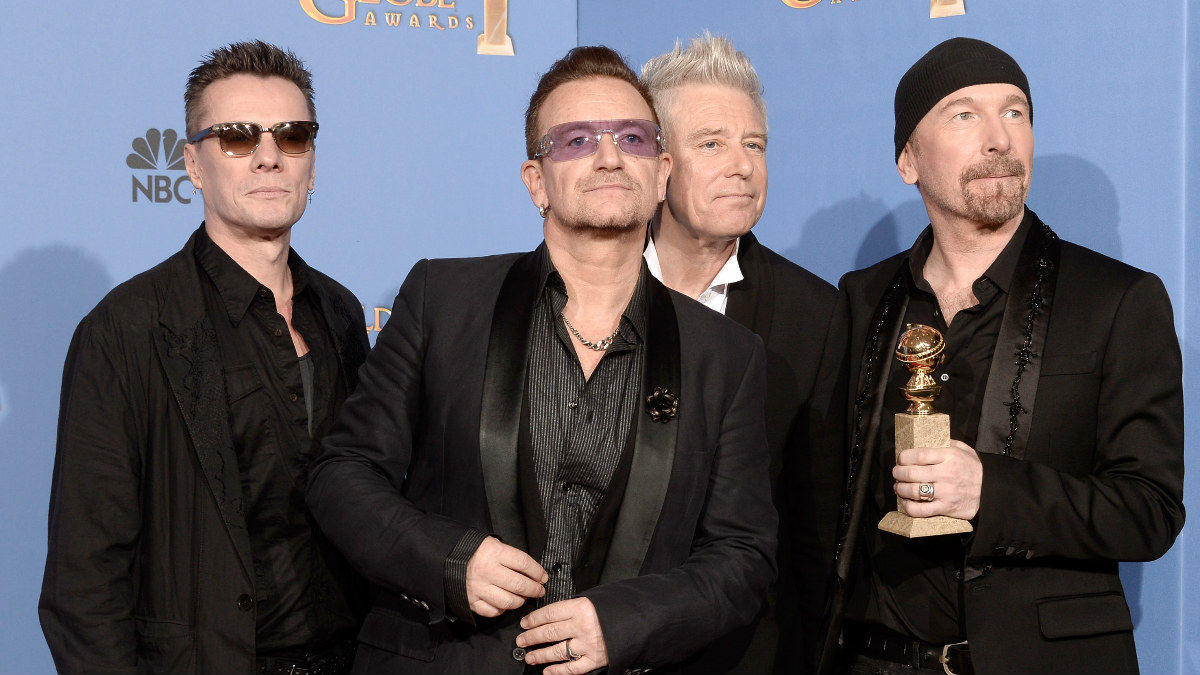 La banda U2 al completo. (Foto: Getty)