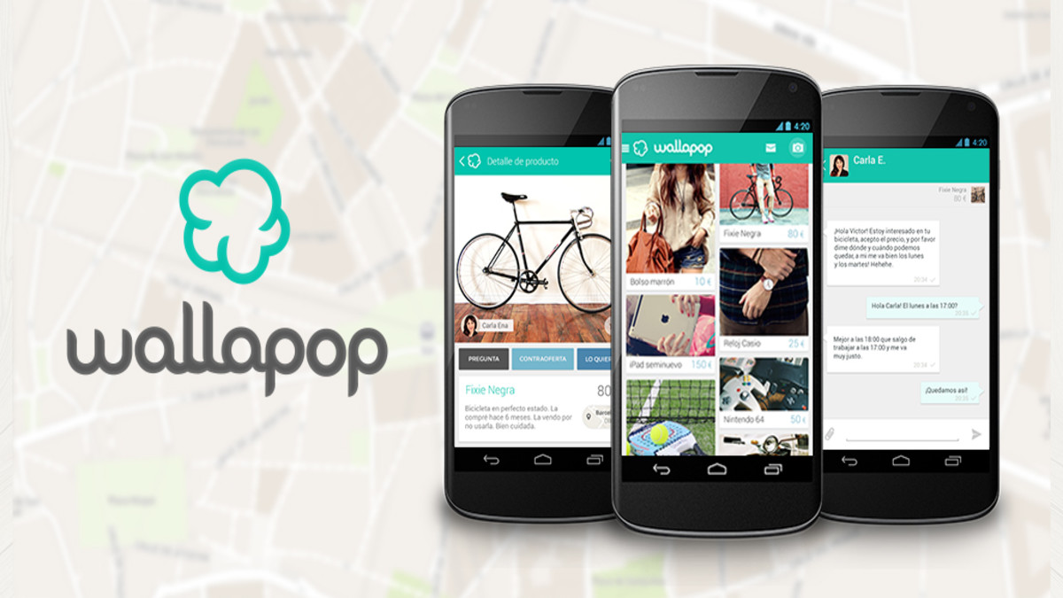 Wallapop es una aplicación móvil para compra-venta de segunda mano.