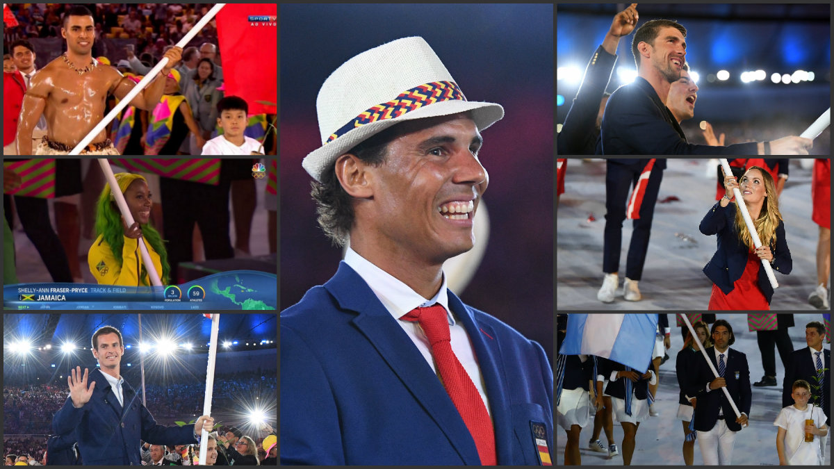 Algunas de las imágenes que quedarán para la posteridad del desfile olímpico en Río de Janeiro.