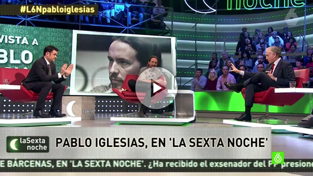 Pablo Iglesias, en La Sexta Noche en enero de 2015.