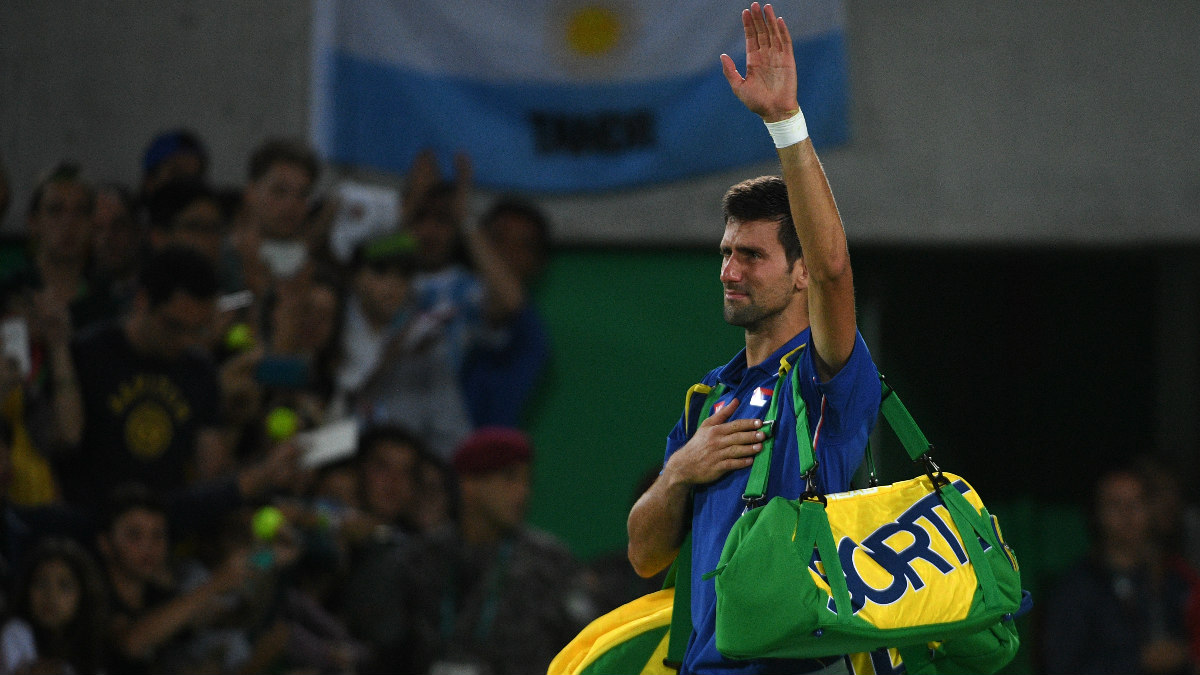 Djokovic se despide de Rio de Janeiro tras su derrota contra Del Potro. (Foto: AFP)