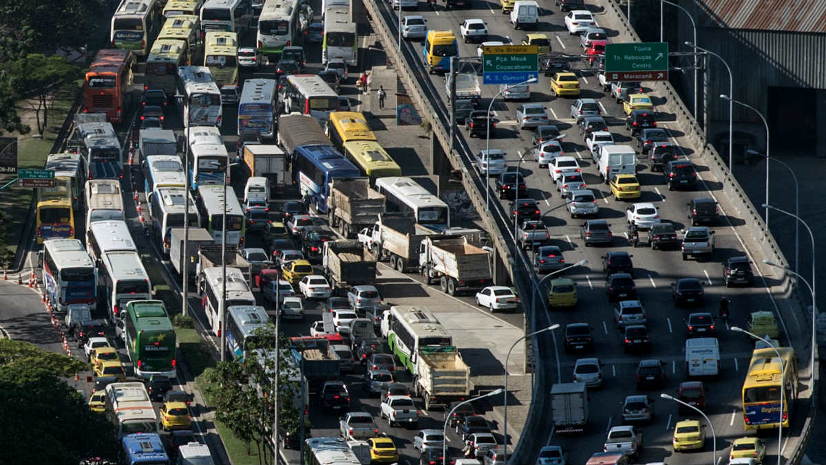 Las carreteras de Río son un caos. (AFP)