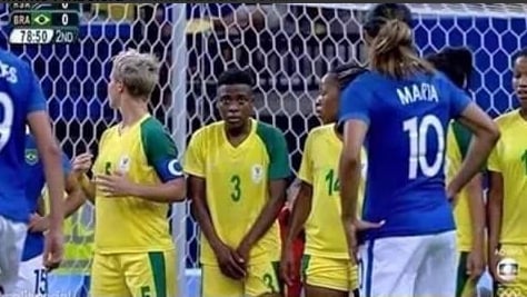 La imagen de la jugadora de Sudáfrica que ha dado la vuelta al mundo.