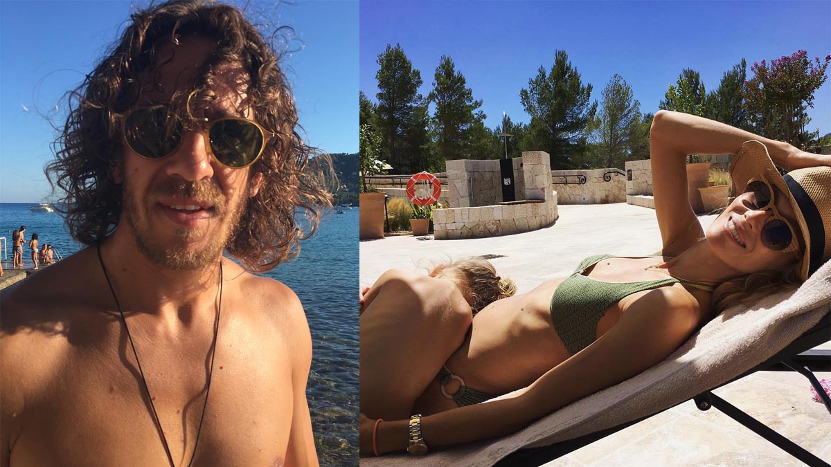 Puyol y Vanesa Lorenzo, vacaciones en familia