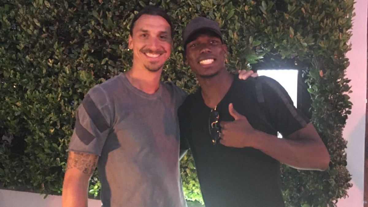 Ibrahimovic y Pogba están formando una gran relación. (Twitter)