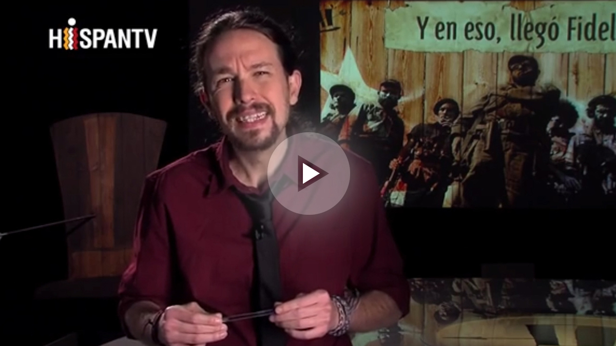 Pablo Iglesias en el programa Fort Apache dedicado a Fidel Castro.