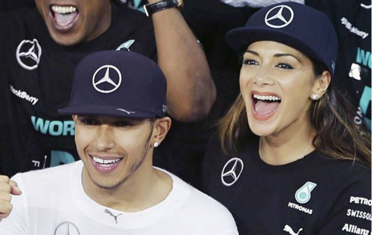Lewis Hamilton y Nicole Sherzinger (Instagram)