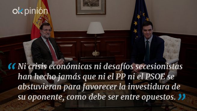 El PSOE ni puede ni debe abstenerse para investir a Rajoy