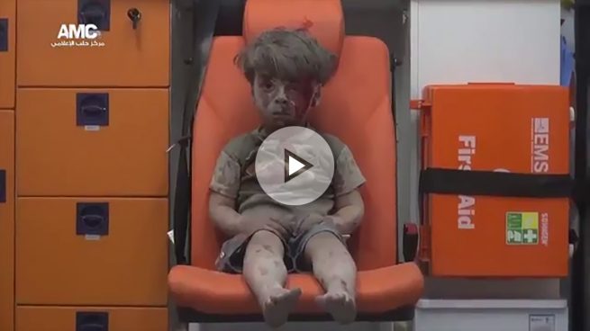 La crueldad de la guerra de Siria reflejada en el rostro de un niño de Aleppo