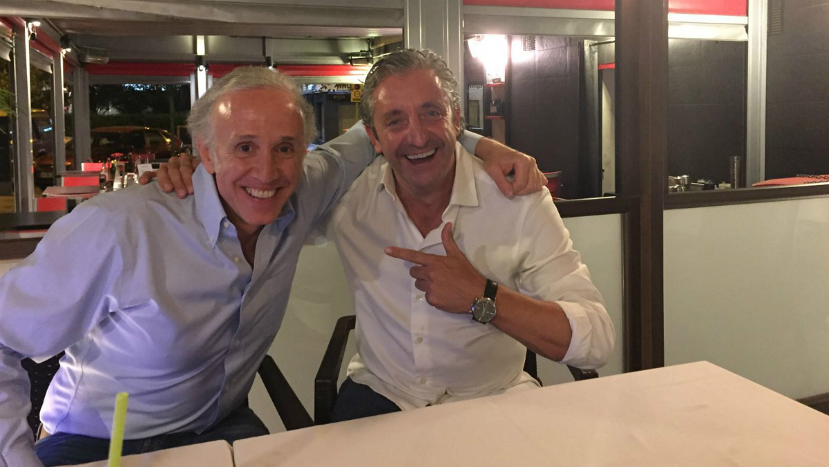 Eduardo Inda posa junto a Josep Pedrerol.