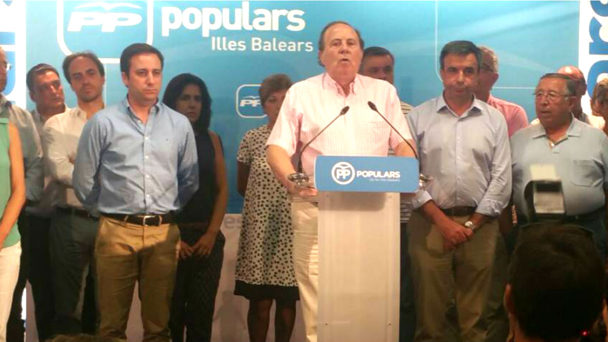 José María Rodríguez en un acto del PP.