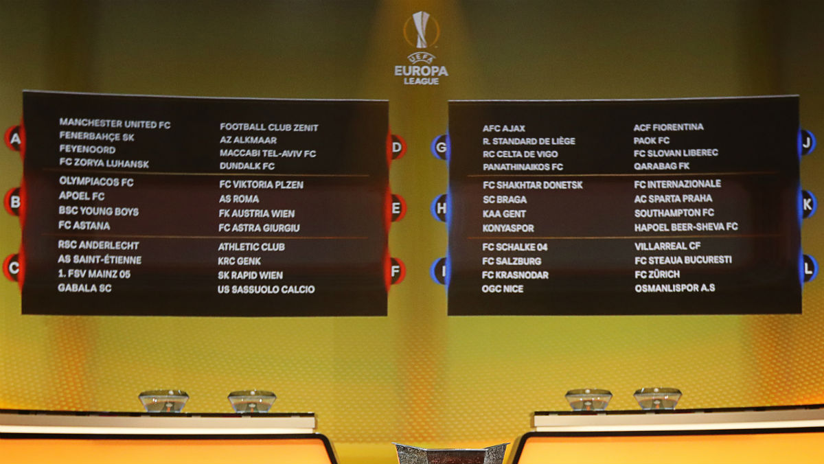 Así quedan los grupos de la Europa League. (Reuters)