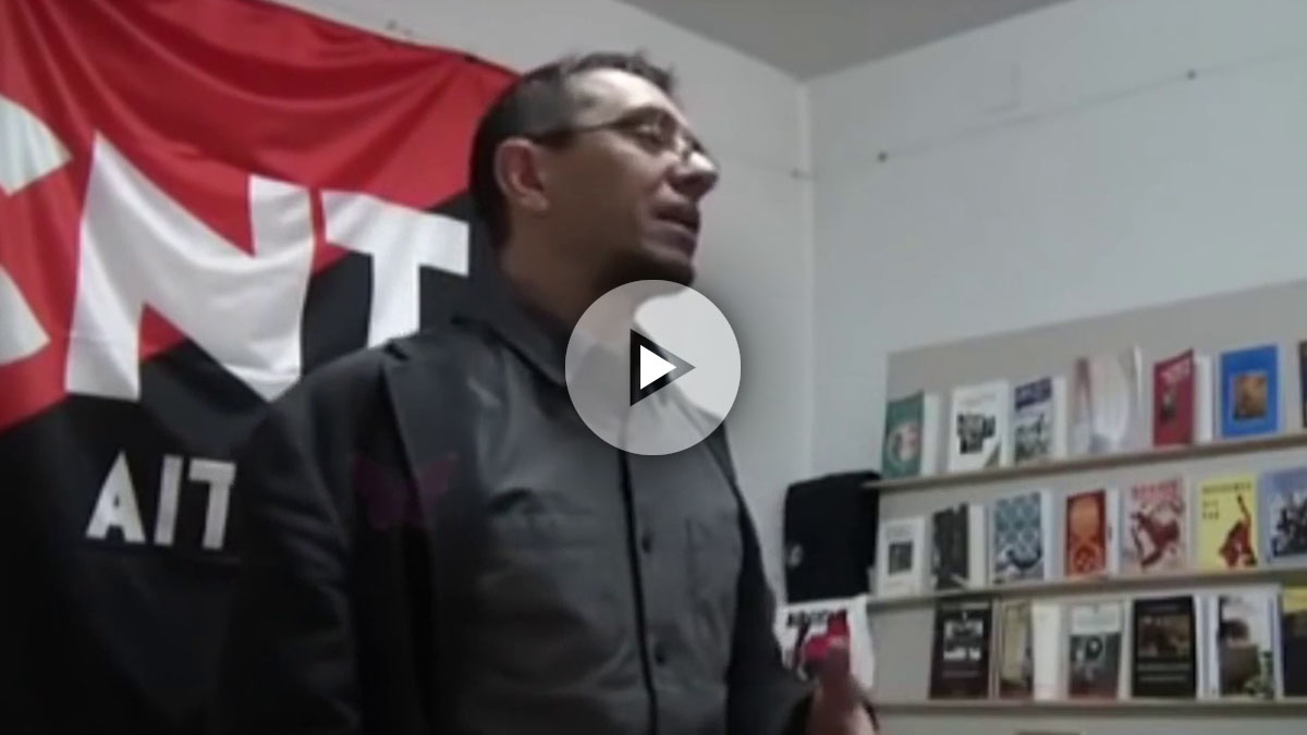 Juan Carlos Monedero, en la presentación de su libro sobre la Transición