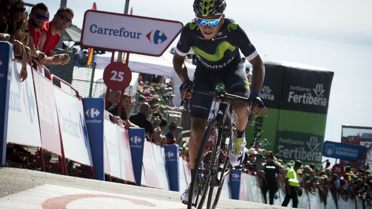 Nairo Quintana es el nuevo líder de La Vuelta a España. (AFP)