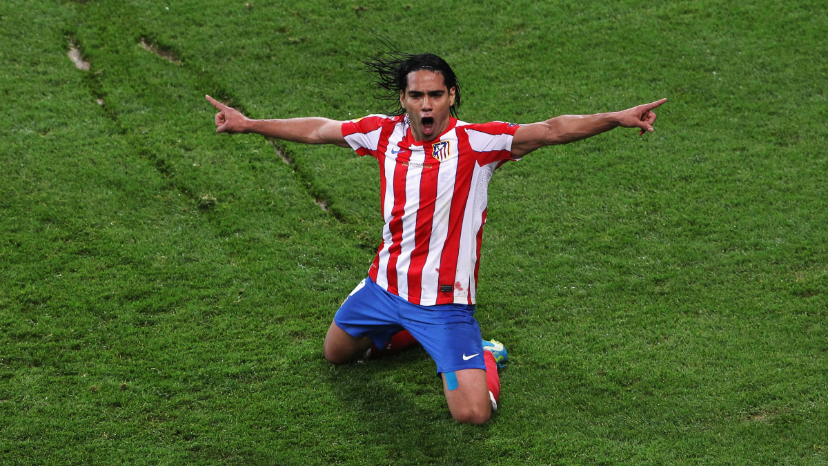 Falcao celebra un gol con el Atlético. (Getty)