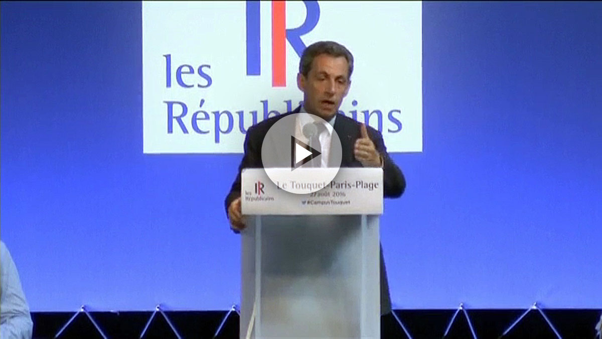 El expresidente francés y aspirante republicano al Elíseo, Nicolas Sarkozy