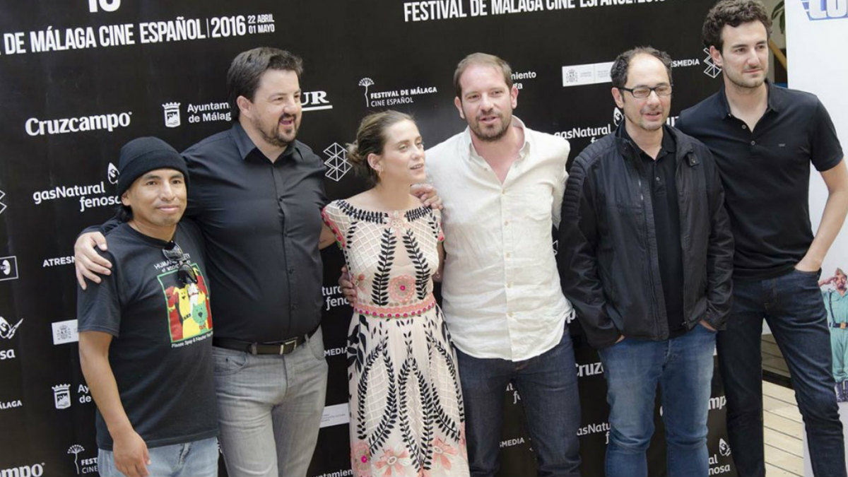 El equipo de la película en la presentación del filme. (Foto: Agencias)