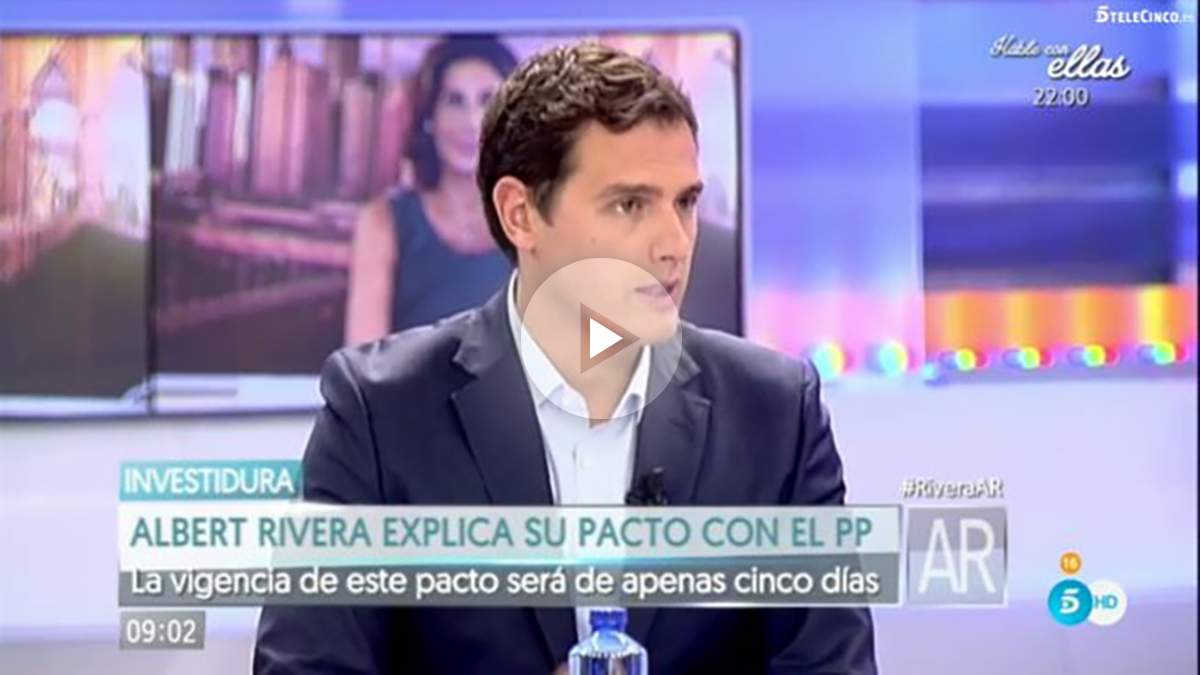 Albert Rivera en ‘El programa de Ana Rosa’. (Foto: Telecinco)