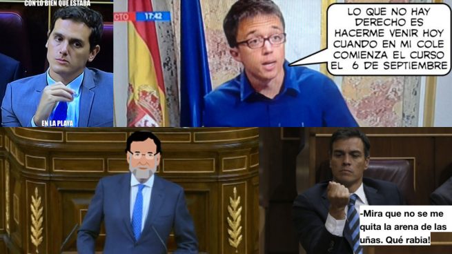 Los mejores memes de la investidura de Rajoy: Carmena de intérprete o Sánchez bronceado