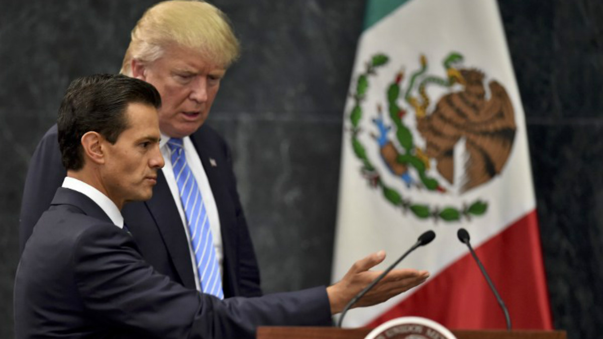 Donald Trump y Enrique Peña Nieto. (Foto: AFP)