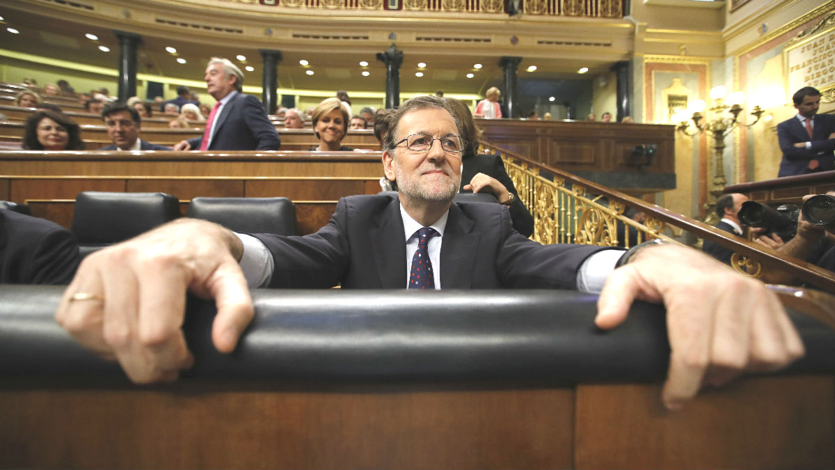 Mariano Rajoy en el Congreso. (Foto: EFE)