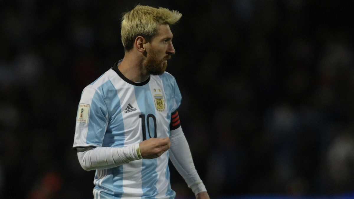 Messi, en un partido con Argentina. (AFP)