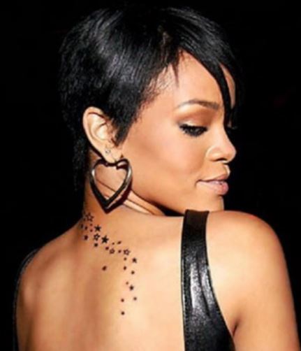 Tatuaje estrellas Rihanna