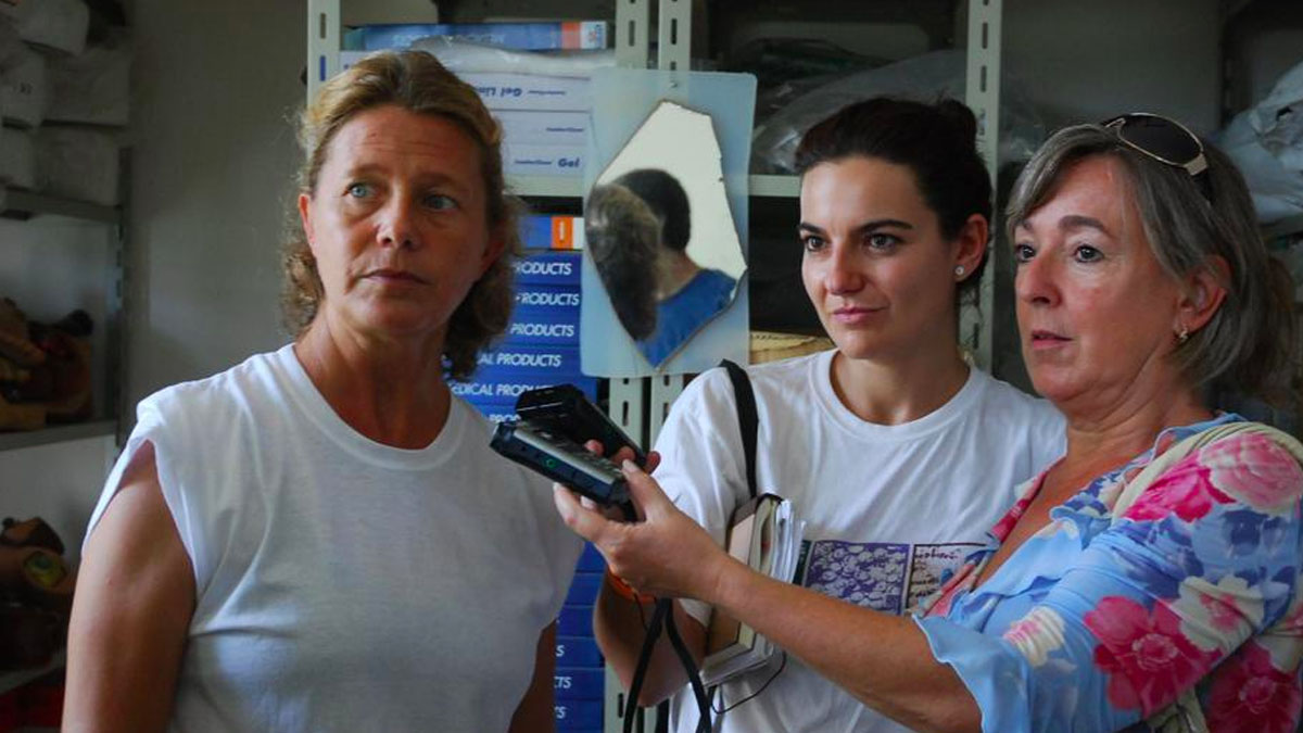 La misionera española asesinada en Haití Isabel Solà, a la izquierda. (Foto: Manos Unidas).