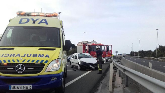 Un accidente en Castro Urdiales provoca 20 kilómetros de atasco en la A-8 dirección Bilbao