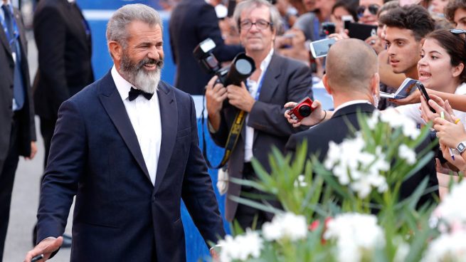Mel Gibson acudió a la Mostra de Venecia en 2016 para presentar su último trabajo. Foto: AFP