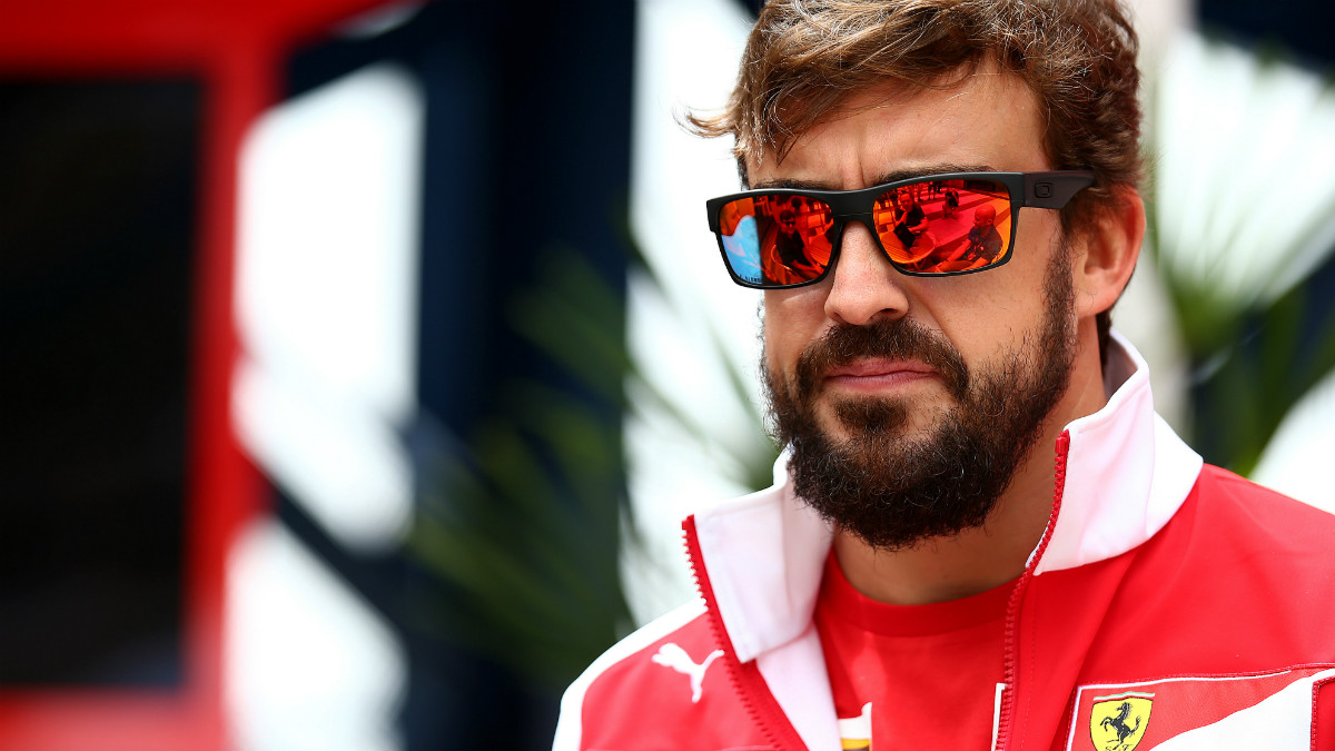 Fernando Alonso durante su etapa en Ferrari. (Getty)